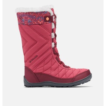 Dívčí Kozačky Columbia Minx Mid III Print Waterproof Omni-Heat Tmavě Fuchsie DBILXM172